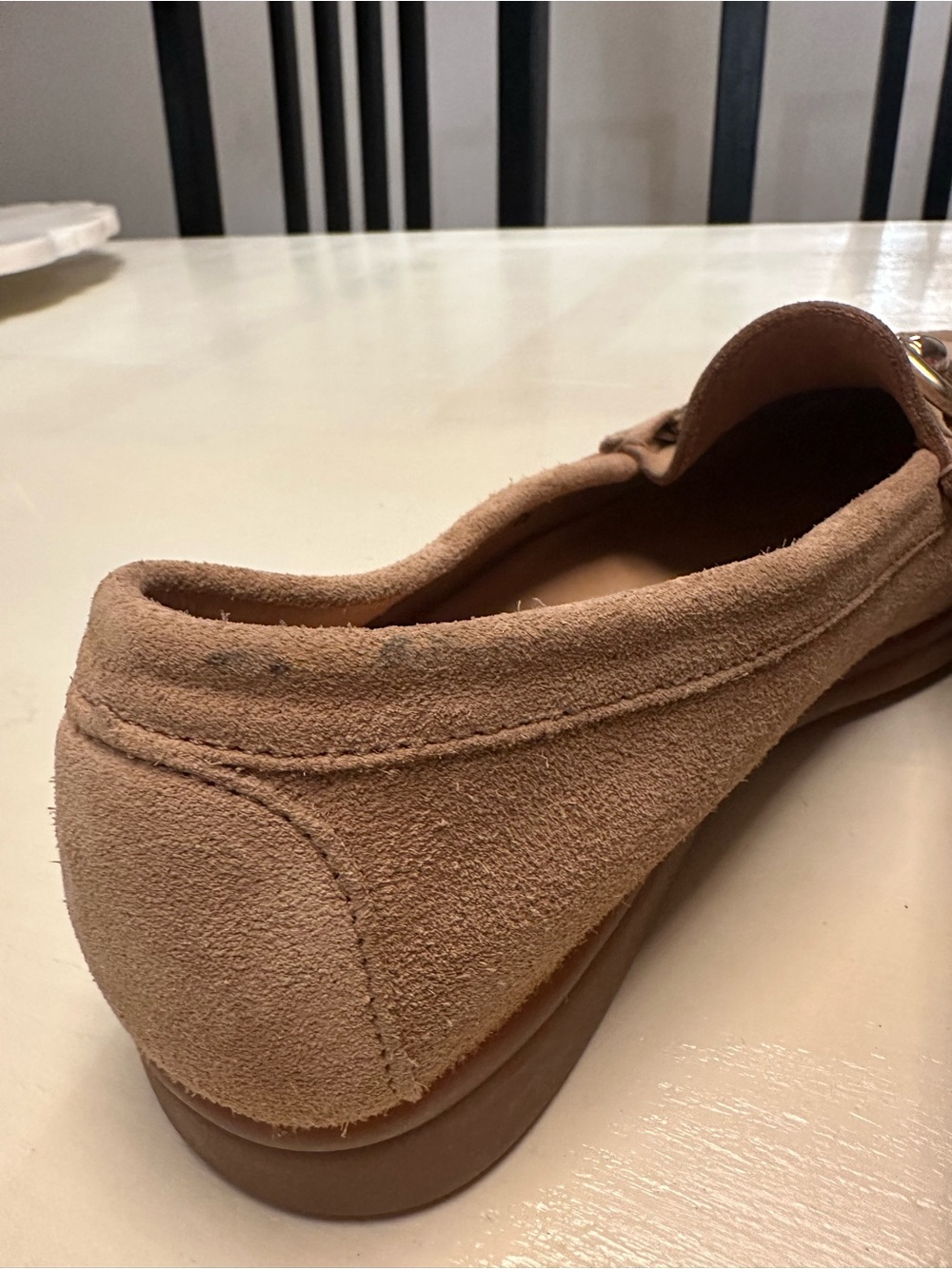 Elizabetta Tan Suede Horsebit Loafers for Women made in Spain - Picture 5 of 8